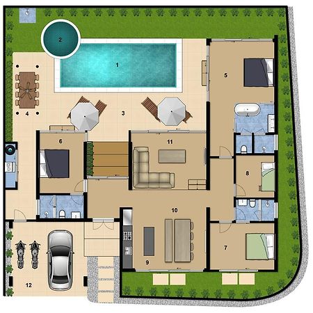 Villa Desi Praia de Bang Tao Exterior foto